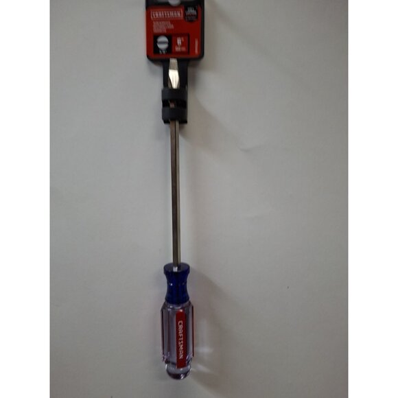 New Craftsman Screwdriver Slotted/Flat, 3/16 inch, 6" (150mm), CMHT65023, SAE - Picture 1 of 3